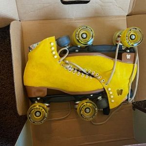 Pineapple yellow moxi outdoor roller skates